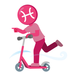 kick scooter and Pisces