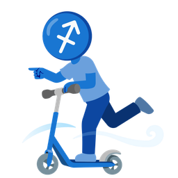 kick scooter and Sagittarius