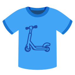 kick scooter and t-shirt