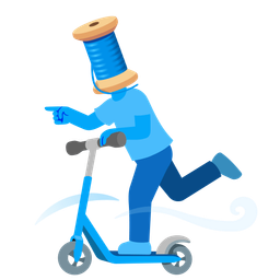 kick scooter and thread