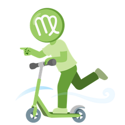 kick scooter and Virgo