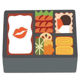 kiss mark and bento box