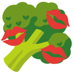 kiss mark and broccoli