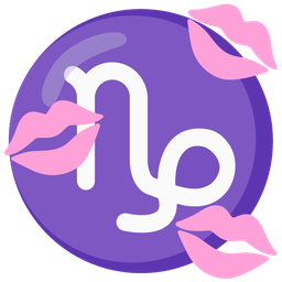 kiss mark and Capricorn