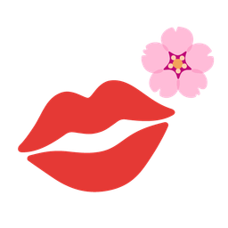 kiss mark and cherry blossom