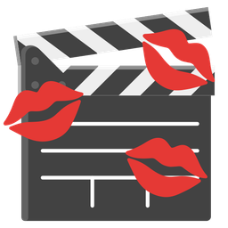 kiss mark and clapper board