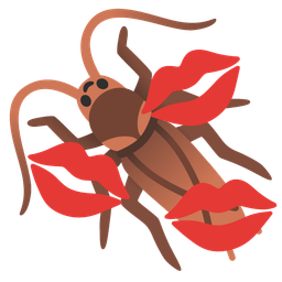 kiss mark and cockroach