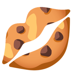 kiss mark and cookie