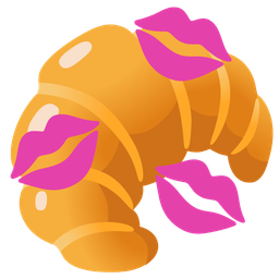 kiss mark and croissant