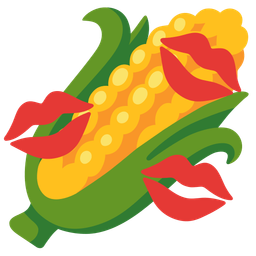 kiss mark and ear of corn