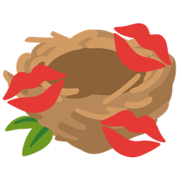 kiss mark and empty nest