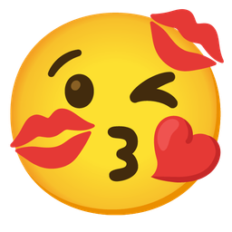 Kiss mark and Face blowing a kiss