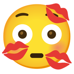 kiss mark and flushed face