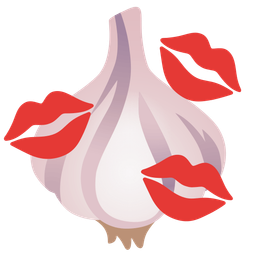 kiss mark and garlic