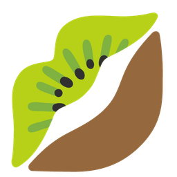 kiss mark and kiwi fruit