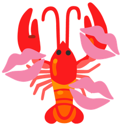 kiss mark and lobster