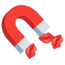 kiss mark and magnet