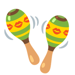 kiss mark and maracas