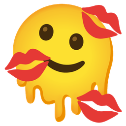 Kiss mark and Melting face