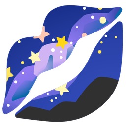 kiss mark and milky way