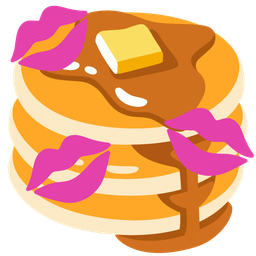 kiss mark and pancakes