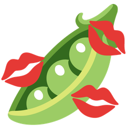 kiss mark and pea pod