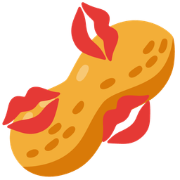 kiss mark and peanuts