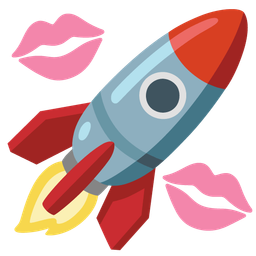 kiss mark and rocket