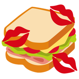 kiss mark and sandwich