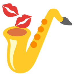 kiss mark and saxophone