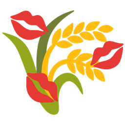 kiss mark and sheaf of rice