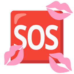 kiss mark and SOS button