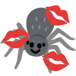 kiss mark and spider