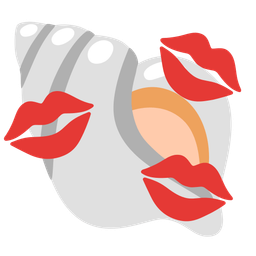 kiss mark and spiral shell