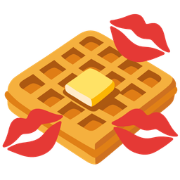 kiss mark and waffle