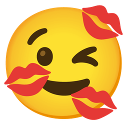 Kiss mark and Winking face