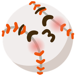 kissing face with closed eyes and baseball