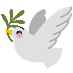 kissing face with closed eyes and dove