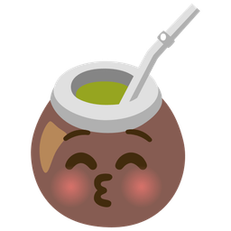 kissing face with closed eyes and mate