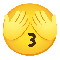 kissing face with closed eyes and see-no-evil monkey