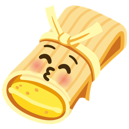 kissing face with closed eyes and tamale