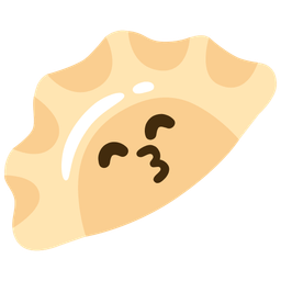 kissing face with smiling eyes and dumpling