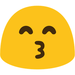 kissing face with smiling eyes and magic wand