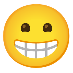 Kissing face and Beaming face with smiling eyes