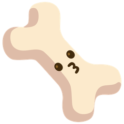 kissing face and bone