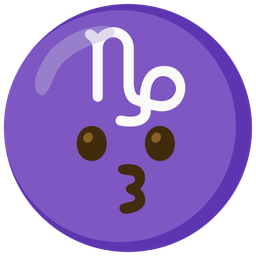 kissing face and Capricorn