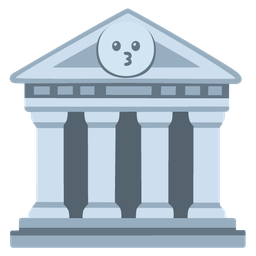 kissing face and classical building