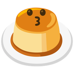 kissing face and custard