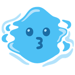 kissing face and droplet