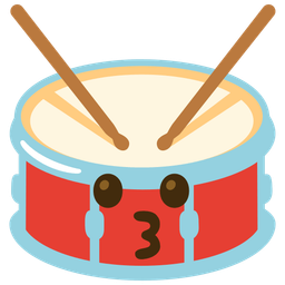 kissing face and drum